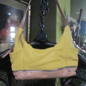 THE SAK>SHOULDER BAG>BUTTER YELLOW SILVER & BEIGE>LEATHER BAG>SIDE POCKETS1